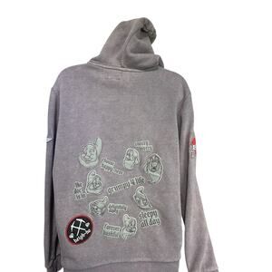 Disney Snow White Seven Dwarfs Hoodie Butter Super Soft Gray Graphic Pullover XL